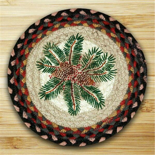 Capitol Earth Rugs Round Miniature Swatch- Pinecone Red Berry- printed 80-083PRB
